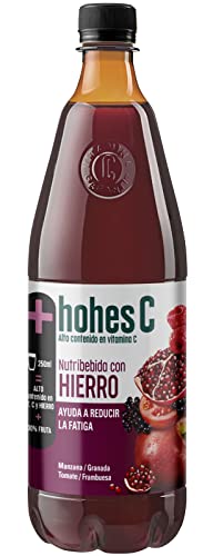 hohes C Plus Hierro Nutribebida con Hierro y Vitamina C Reduce el cansancio Zumo 100% natural 1L
