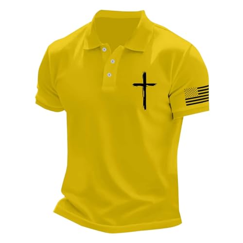 JPLZi Mens Collared Shirt Men Polo Work Polo Shirts for Men Mens Big and Tall Shirts