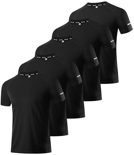 Image of Boyzn 1 or 3 Pack Men's Workout Running Shirts, Dry Fit Moisture Wicking T-Shirts, Sports Gym Athletic Short Sleeve Shirts