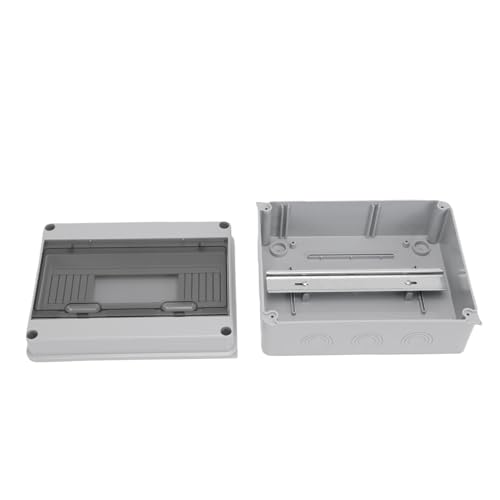 AUNMAS 12 Way Circuit Breaker Box IP65 Electrical Enclosure with Copper Threads for Solar EV Charger Indoor Outdoor Use