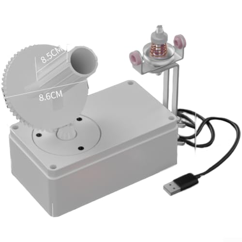 Enrollador automático de hilo USB blanco para lana y cuerda de 2mm