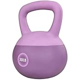 Fitvids Soft Kettlebells - Sea and Iron Sand Filled Weights for Women and Men - Color Coded Soft Vinyl Kettlebells, Multiple Sizes