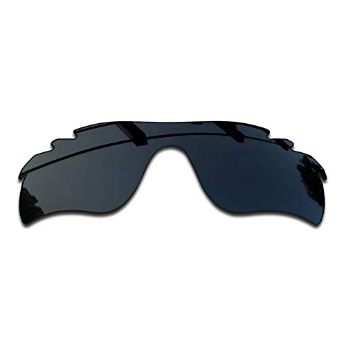 SEEABLE Premium Polarized Mirror Replacement Lenses for Oakley RadarLock Path Vented OO9181 Sunglasses - Dark Black