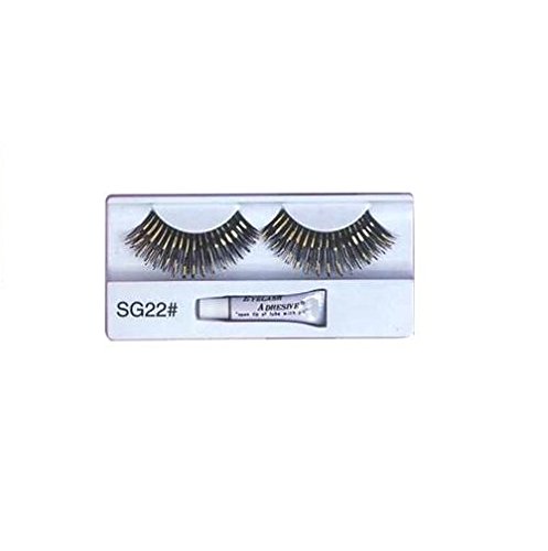Partynutters - Ciglia finte glitterate colorate