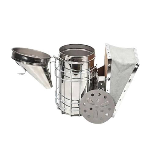 Enfumoir pour abeilles stable avec grille de protection thermique