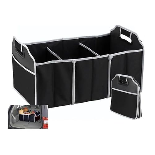 Caixa Organizadora Porta Malas Dobrável Carro 3 Divisórias