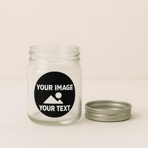 VulgrCo Custom Mini Mason Jar Shot Glass with Lid