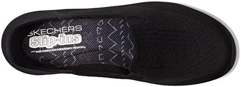 SKECHERS Women's Reggae Fest 2.0-Guiding Light Slip-INS Loafer, Black, 6 | Image 1
