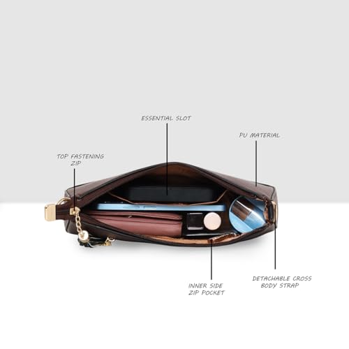 Image of ESBEDA Classic Drymilk Handbag | Ladies Purse | Stylish Handbag | Gift Bag For Women