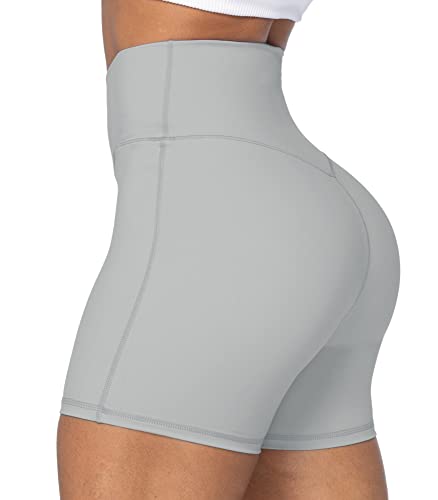 Image of Sunzel Crossover Biker Shorts for Women, No Front Seam V High Waist Yoga Workout Gym Shorts with Tummy Control | 4 Or 6-Inch Inseam, High Waisted, Tummy Control, Crossover Waist, Buttery Soft, No Front Seam, Squat Proof, Compression