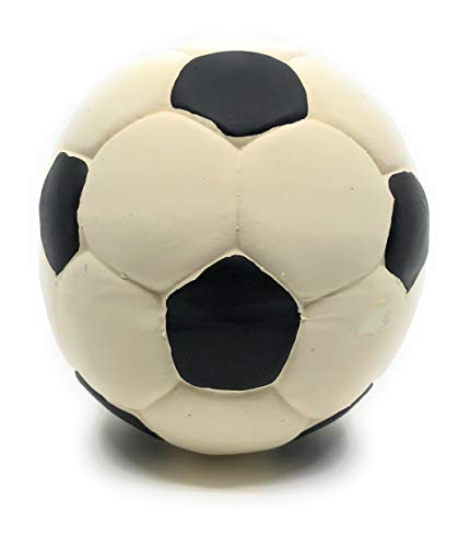 Large Rubber/Latex Soccer Ball Dog Toy 5 inches Lead-Free Chemical-Free Complies with Same