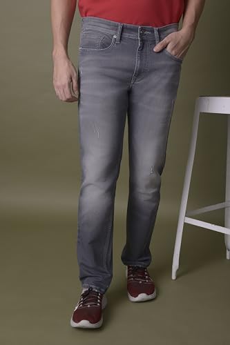 Image of i'sol Men's Stylish Straight Fit Cotton Blend Stretchable Jeans