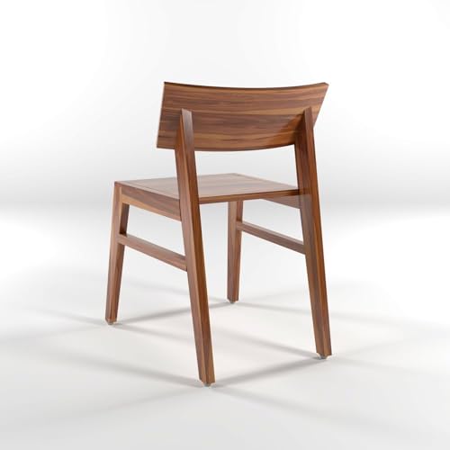 Image of Sheesham Wooden Two Dining Chair Set for Living Room | Solid Wood Study Chair for Living Room | Office Chair for Home & Office | Rosewood (Honey)