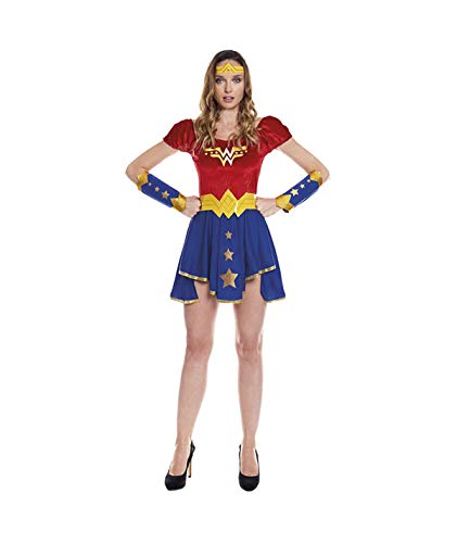 Partylandia Disfraz de Princesa Vikinga para Mujer Carnaval Cosplay Cómodo Suave S