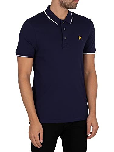Lyle & Scott Tipped Polo Shirt Navy/White M