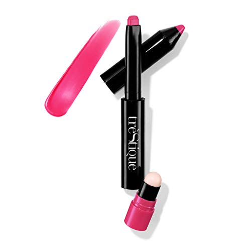 treStiQue Lip Glaze Crayon, Lip Gloss Lipstick With Built-in Lip Primer, Makeup Lipstick, Lipstick For Women, 2-in-1 Lip Gloss Crayon and Lip Primer