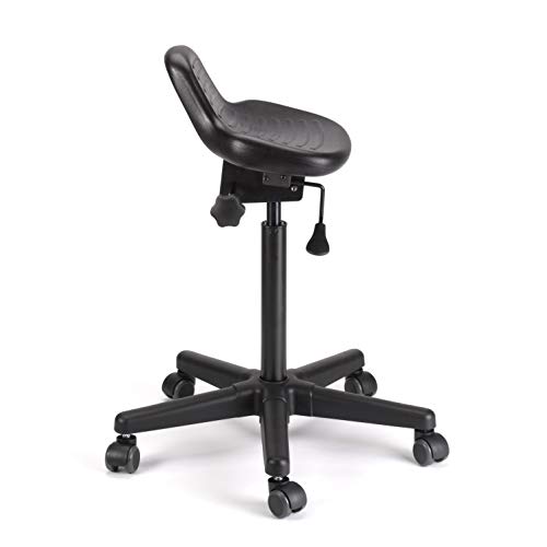 Image of Jobri BetterPosture AX Sit /Stand Stool Adjustable Stool for Standing Desk Users Ergonomic Sit and Stand Stool