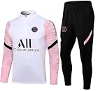 Parijs Voetbal Trainingspak, Sportkleding Met Lange Mouwen Voor Kinderen Heren, Voetbaltrui 23/24 Paris Voetbal Trainingspak Joggingpak, Voetbaltrainingsset Cadeau Voor Voetbalfans (J,5XS)