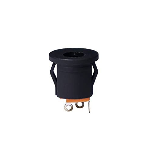 Image of Electronic Spices 3.5mm Female Jack 3 Pin Push Panel Mount Dc Power Connector Pack of 50pcs