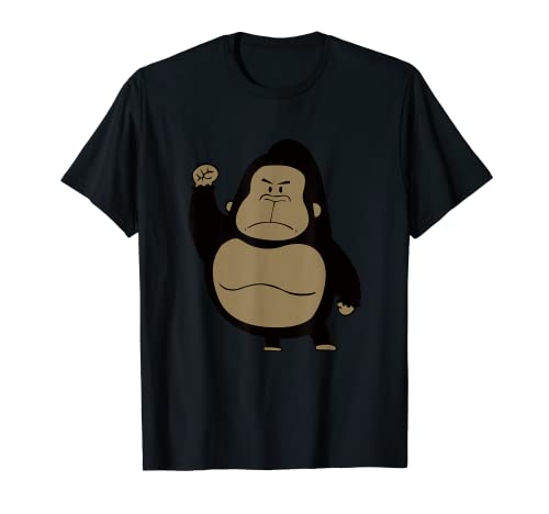 Camiseta Gorilla King, camiseta alfa, mono divertido, vida silvestre Camiseta