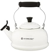 Le Creuset Enamel On Steel Whistling Tea Kettle, 1.7 qt., White