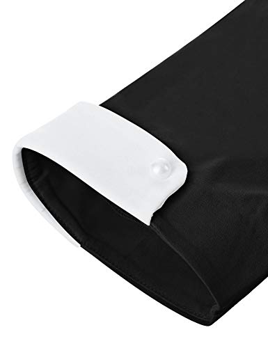 Image of GownTown Womens 1950s Cape Collar Vintage Swing Stretchy Dresses