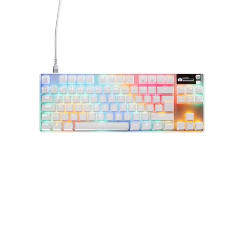 Apex Pro TKL Gen 3 White con Switch OmniPoint 3.0 - Attuazione regolabile - Rapid Trigger - Preset di gioco - Protection Mode - Rapid Tap/SOCD - OLED - RGB - Copritasti in PBT -DE QWERTZ - Tastiera gaming - Immagine 8