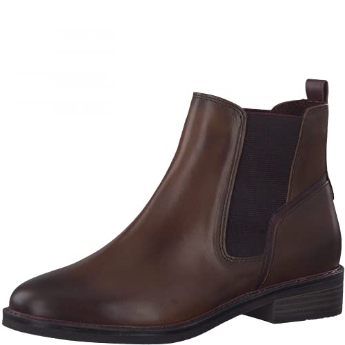 Marco Tozzi Damen 2-2-25323-27 Leder Chelsea-Stiefel, Cognac ANT.COM, 40 EU