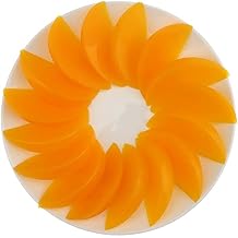 Gresorth 20 PCS Artificial Yellow Peach Slice Fake Fruit Slices Home Table Cabinet Decoration