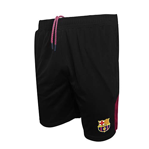 Icon Sports Short de Football International pour Homme., Homme, FCB03SH-K, Noir, s