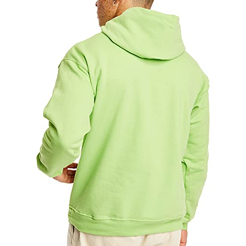 Image of Hanes Men's, EcoSmart, Cotton-Blend Hooded Sweatshirt, Plush Fleece Pullover Hoodie