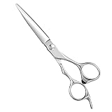 AOLANDUO Hair Cutting Scissor (6 Inch)-EXTREMELY SHARP-Offset Design with Japanese JP440C Stainless Steel Hair Scissor for Barbers & Salon Stylists- Smooth Motion Fine Craftsmanship Barber Scissor