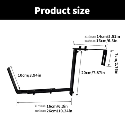 Support jardinière réglable extérieur avec fixations robustes sans perçage - 7