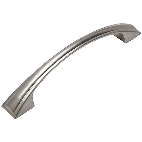 One-Day Sale: Up to 60% Off 25 Pack - Cosmas 124-96SN Satin Nickel Modern Arch Cabinet Hardware Handle Pull - 3-3/4" Inch (96mm) Hole Centers