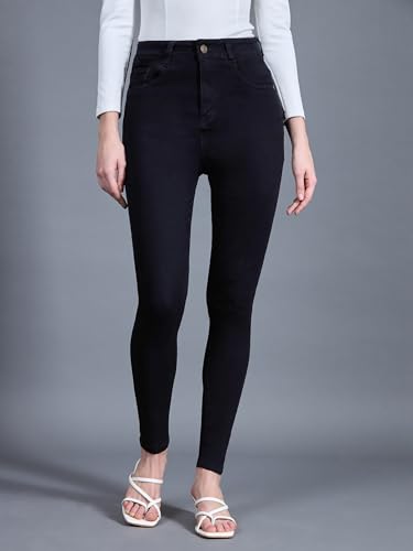 Image of Miss Chase Women's Skinny Fit High Rise Regular Length Denim Stretchable Jeans