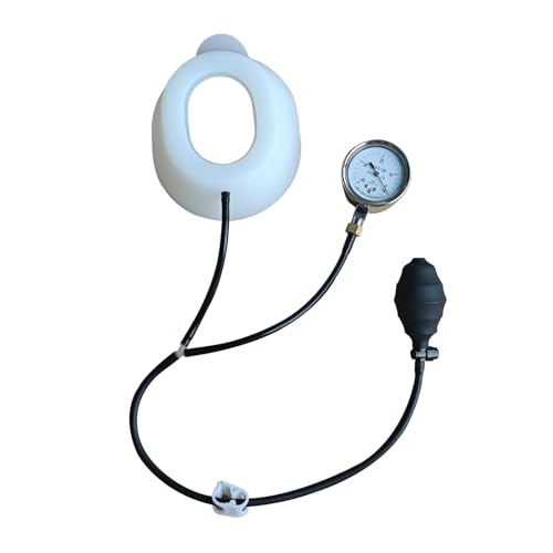 HHCCTEO Pectus Excavatum Vacuum Bell, Pectus Excavatum Orthosis Brace,Pectus Excavatum Brace Physical Correction of Pectus Excavatum with Pressure Gauge(M)