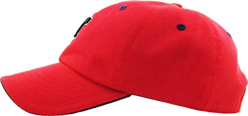 Image of A-Z Name Initial Alphabet Letter Baseball Cap for Teams Great Gift for Family Husband Wife Mom Dad Kids
