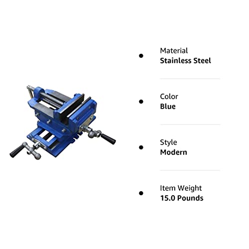 HFS(R) 2 Way 4-Inch Drill Press X-Y Compound Vise Cross Slide Mill - Thumbnail 4