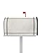 Magnetic Mailbox Cover Solid Color Beige Standard Size Removable Post Letter Box Cover Waterproof Garden Yard Outdoor Decoration