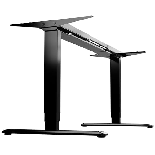 SAPIEN Height Adjustable Standing Desk Frame – Dual Motor Heavy Duty 3-Stage 125kg Load, Quiet Lift, Anti-Collision Safety (ST11)