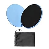 Munskt 2 Stück Core Sliders Übungsgleiter, Scheiben für Fitnessstudio, Zuhause, Bauch, Pilates, Fitness, Verwendung auf allen Oberflächen