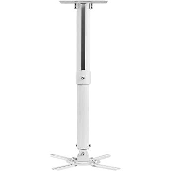 SUPTEK Projector Ceiling Mount - Universal Projector Wall Mount with 8.2-21.2 Inch Extension Pole up to 30 lbs Load Capacity 