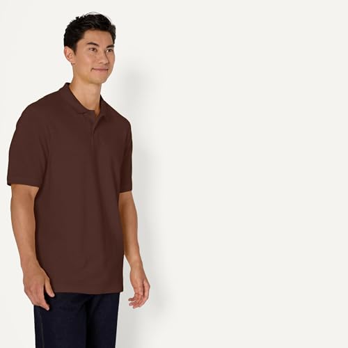 Image of Amazon Essentials Men's Regular-Fit Short Sleeve Cotton Pique Polo Shirt (Available in Big & Tall)