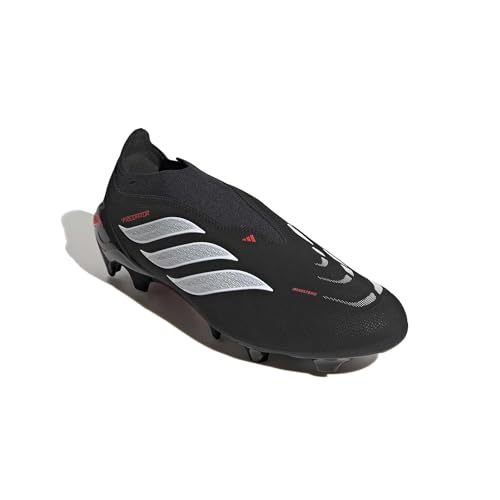 Image of adidas League Laceless Firm Ground Soccer Cleats - Red, White