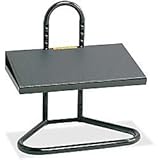 Safco Products Task Master Adjustable Footrest , 9 Positions, Tubular Steel Construction, Black