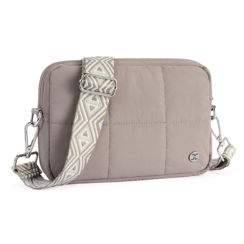 Image of Telena Crossbody Bags for Women Cross Body Purse with Guitar Strap | Lightweight Puffer Shoulder Bag for Travel