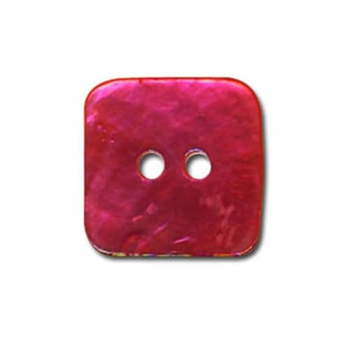 M & C - Set di 6 bottoni quadrati in madreperla