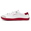 HOBIBEAR Wide Barefoot Shoes Men Women Walking Shoes Trail Running Sneakers | Zero Drop Sole | Midfoot Stability White Red #1