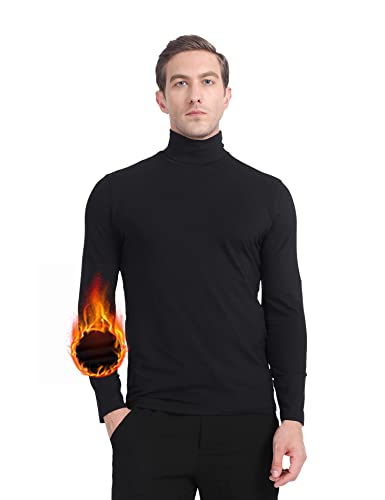 MANCYFIT Mens Thermal Shirts Fleece Lined Top Long Sleeve Base Layer Pullover