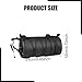predolo Bike Handlebar Bag with Shoulder Strap Waterproof Nylon Bicycle Front Bag Storage Bag Roll Front Bag Suitable for Daily Cycling Family Outings Weekend, Black
